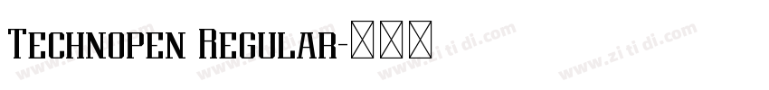 Technopen Regular字体转换